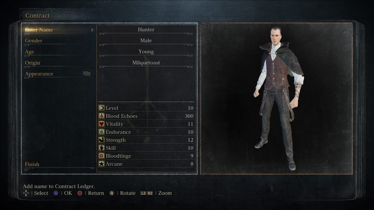 Character creation