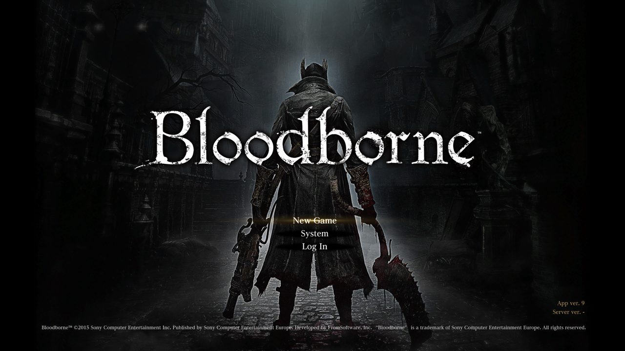 New Game menu