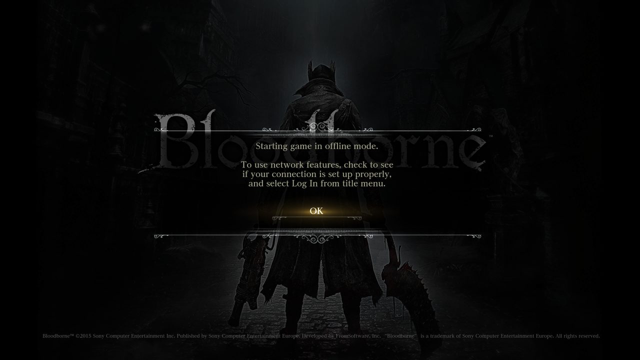 Offline mode dialog